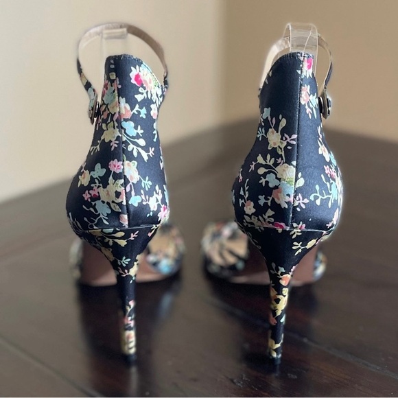 Who What Wear Floral Satin Stiletto Heels - Picture 6 of 9